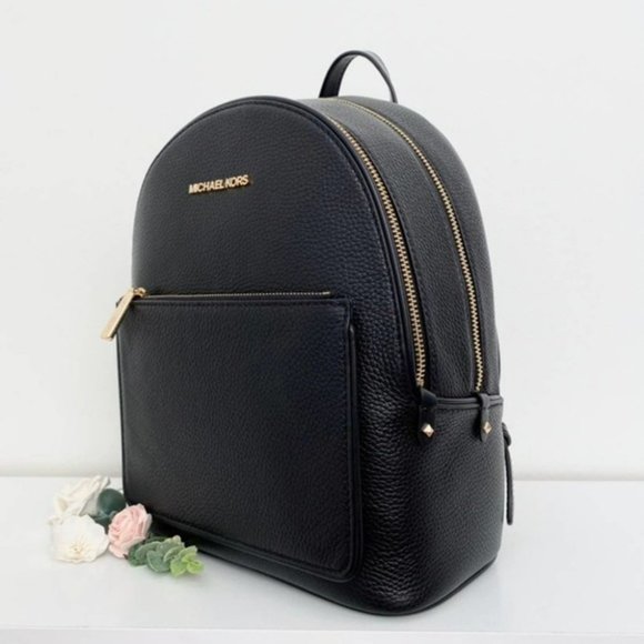 Handbags - New Michael Kors Adina Backpack Medium black leather bag new